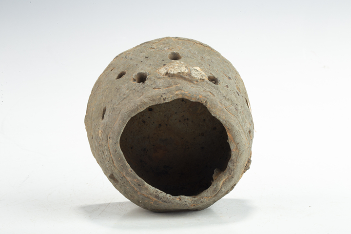 古玩陶瓷明以前·繩紋陶灶真品鑒賞圖