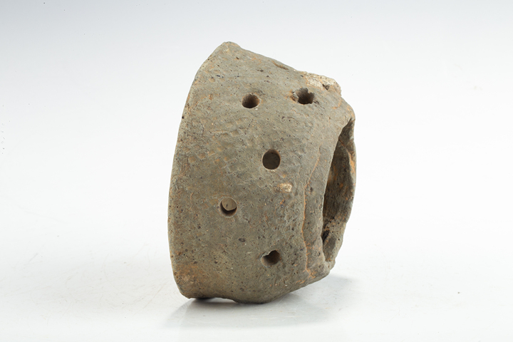 古玩陶瓷明以前·繩紋陶灶真品鑒賞圖