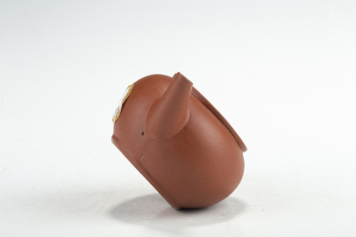 古玩雜項(xiàng)當(dāng)代·蓮生貴子款紫砂壺真品鑒賞圖