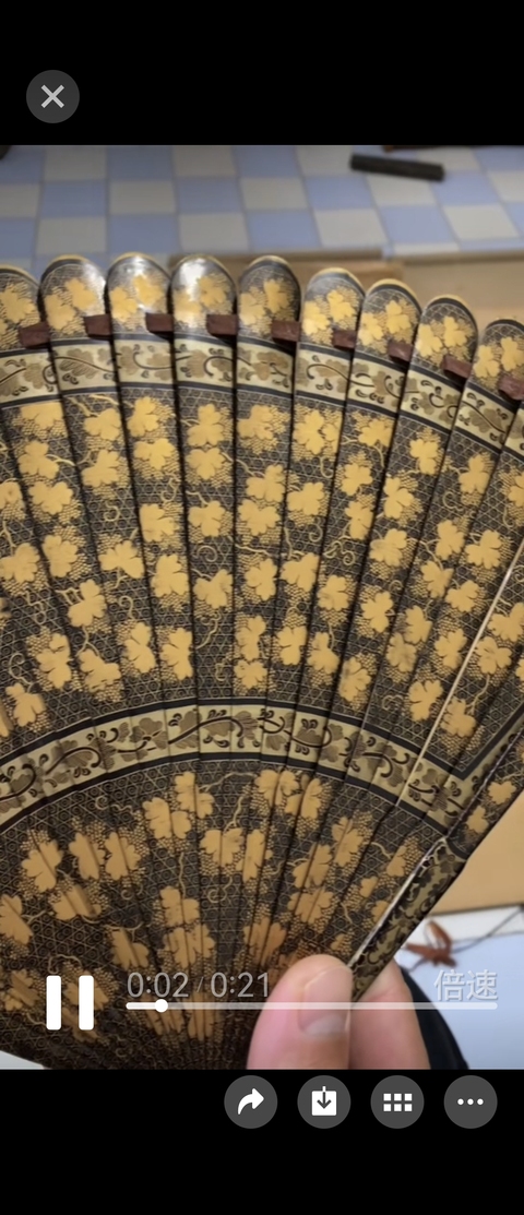 古玩雜項折扇真品鑒賞圖