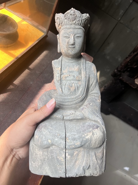 古玩雜項木雕造像真品鑒賞圖