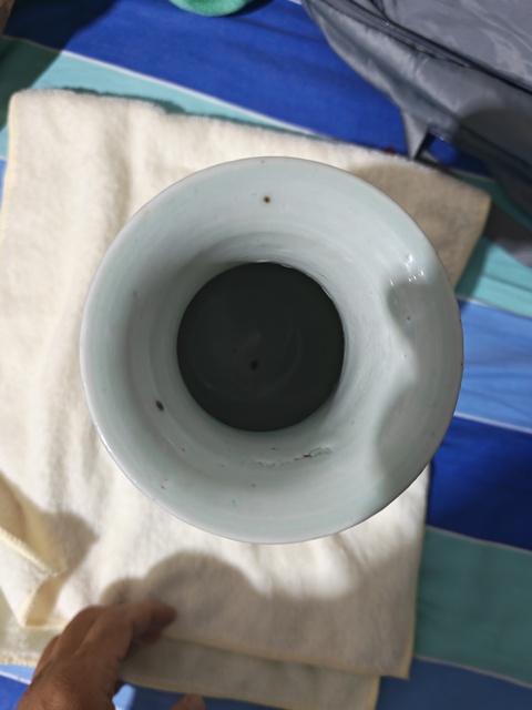 古玩陶瓷青花羅漢瓶真品鑒賞圖