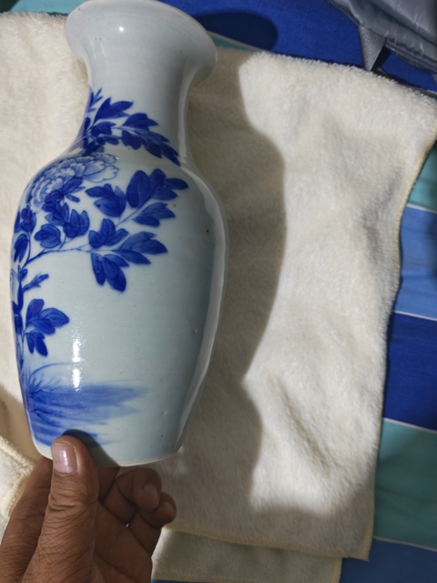 古玩陶瓷青花羅漢瓶真品鑒賞圖