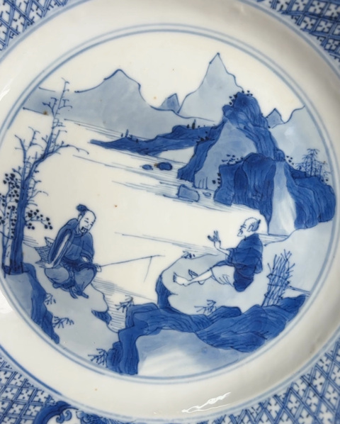 古玩陶瓷康熙 青花人物故事盤拍賣,當(dāng)前價格12880元