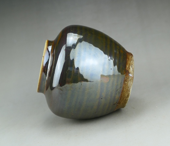古玩陶瓷定窯系紫金釉茶葉罐真品鑒賞圖