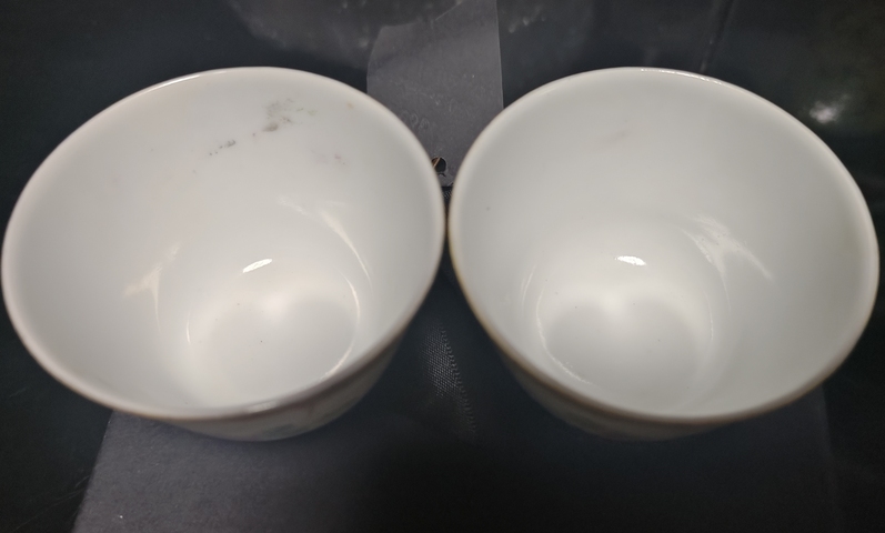 古玩陶瓷民國粉彩花卉杯真品鑒賞圖
