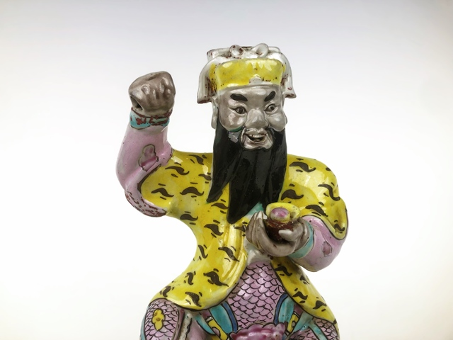 古玩陶瓷清乾隆·粉彩財神造像拍賣,當前價格3188元