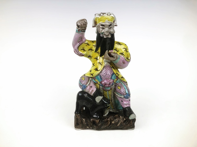 古玩陶瓷清乾隆·粉彩財神造像拍賣,當前價格3188元