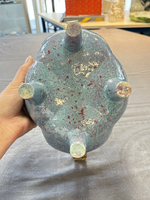 古玩陶瓷爐鈞釉貢器真品鑒賞圖