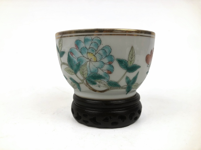 古玩陶瓷清末民初·粉彩一品富貴小缸真品鑒賞圖