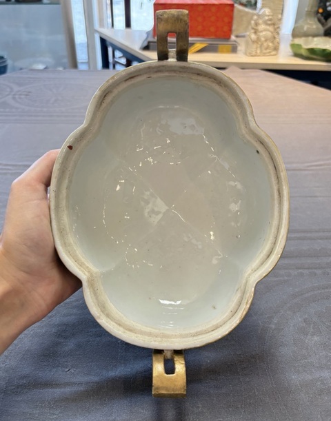 古玩陶瓷爐鈞釉鼎真品鑒賞圖