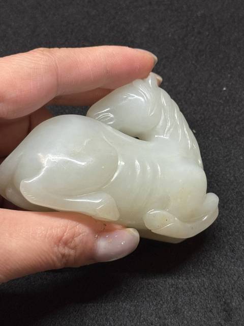 古玩玉器玉馬真品鑒賞圖