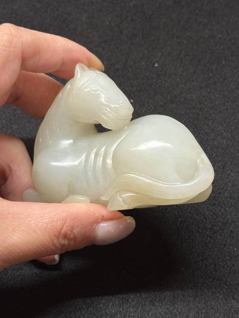 古玩玉器玉馬真品鑒賞圖