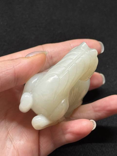 古玩玉器玉馬真品鑒賞圖