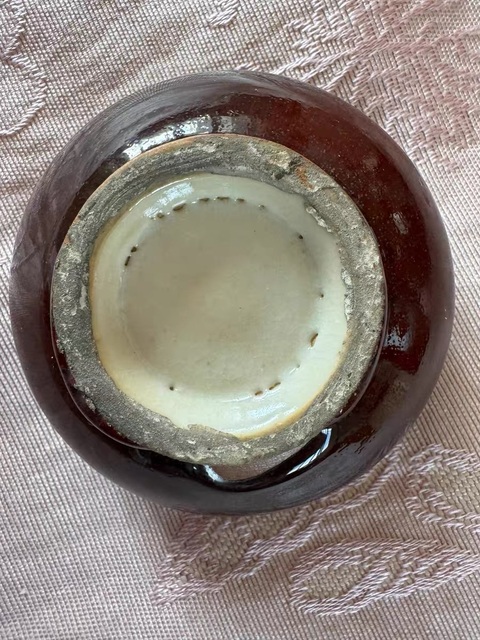 古玩陶瓷紅釉水盂真品鑒賞圖