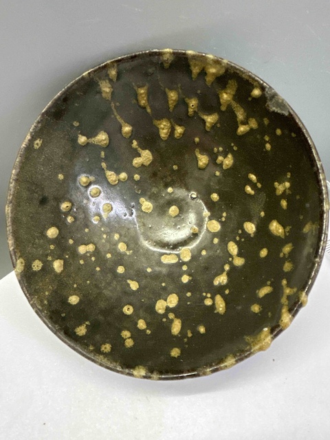 古玩陶瓷吉州窯灑花釉茶盞真品鑒賞圖