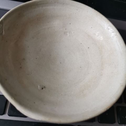 古玩陶瓷白釉唇口洗真品鑒賞圖