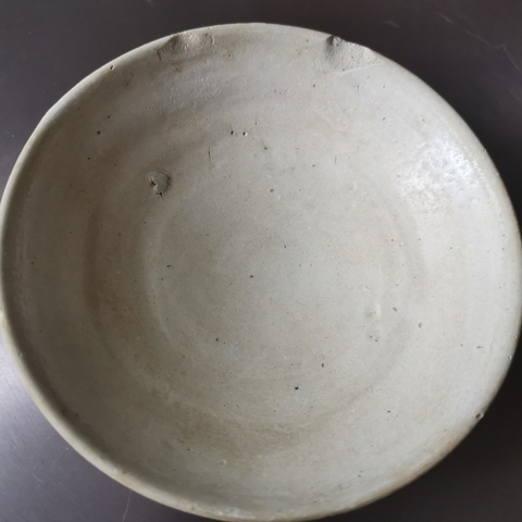 古玩陶瓷白釉唇口洗真品鑒賞圖