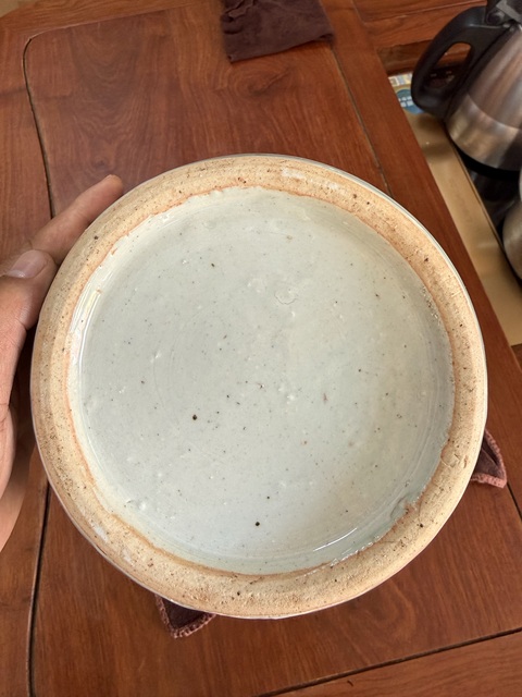 古玩陶瓷豆青釉青花博古圖冬瓜罐真品鑒賞圖