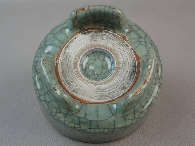古玩陶瓷哥釉三足洗真品鑒賞圖