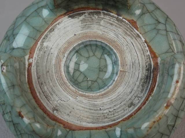 古玩陶瓷哥釉三足洗真品鑒賞圖