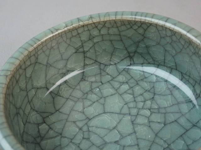 古玩陶瓷哥釉三足洗真品鑒賞圖