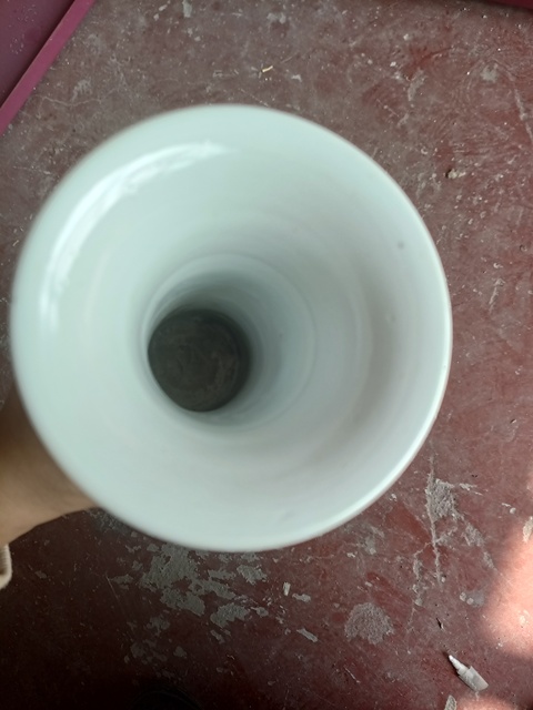 古玩陶瓷清康熙 青花獸面紋花觚真品鑒賞圖