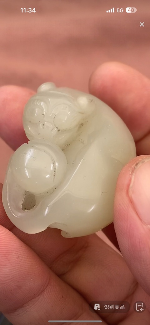 古玩玉器玉貓真品鑒賞圖
