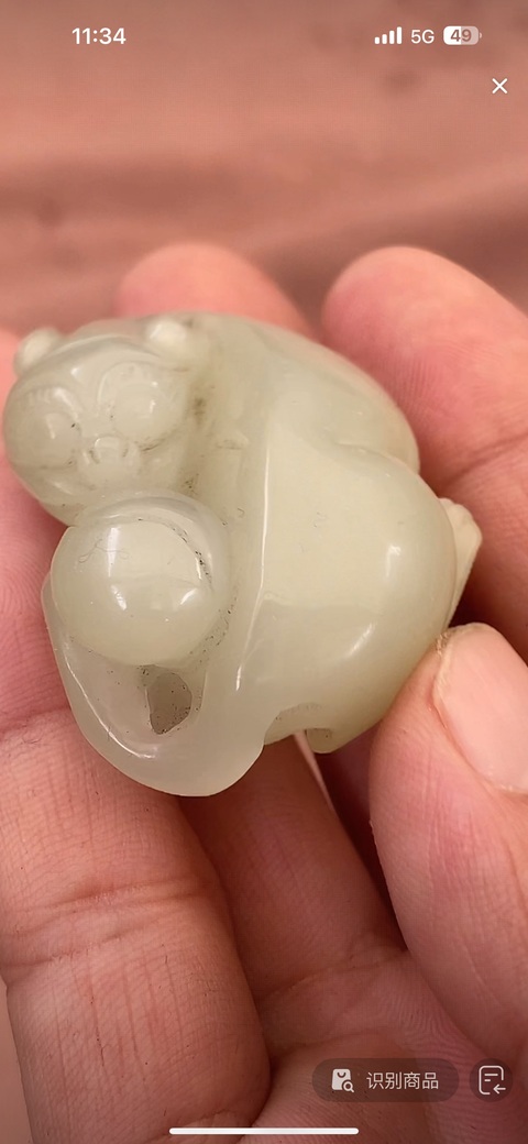 古玩玉器玉貓真品鑒賞圖