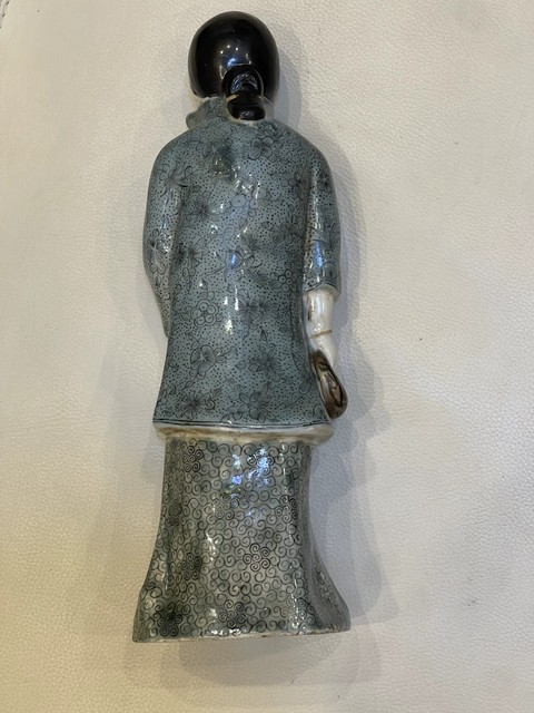 古玩陶瓷人物塑像真品鑒賞圖