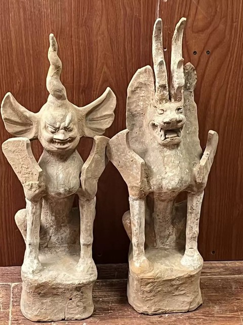 古玩陶瓷陶鎮(zhèn)墓獸真品鑒賞圖