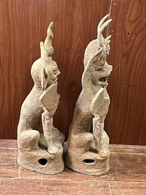古玩陶瓷陶鎮(zhèn)墓獸真品鑒賞圖