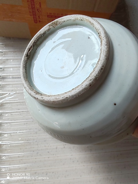 古玩陶瓷影青渣斗真品鑒賞圖