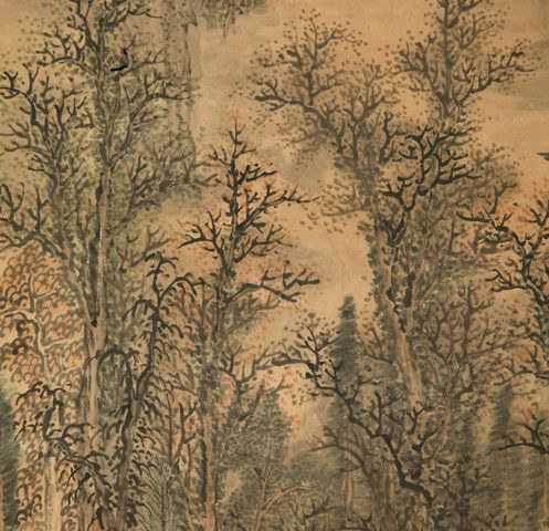 古玩字畫卓琮山水立軸真品鑒賞圖