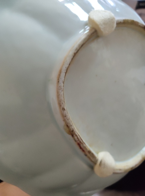 古玩陶瓷無雙譜廣彩貢盤真品鑒賞圖