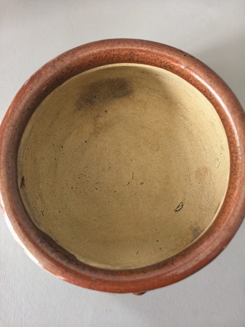 古玩陶瓷雙鋪首紅釉圈足香爐真品鑒賞圖