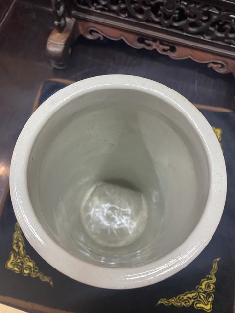 古玩陶瓷粉彩帽筒真品鑒賞圖