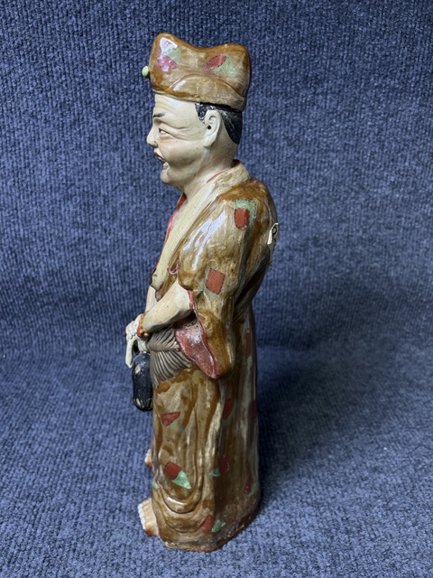 古玩陶瓷濟(jì)公塑像真品鑒賞圖