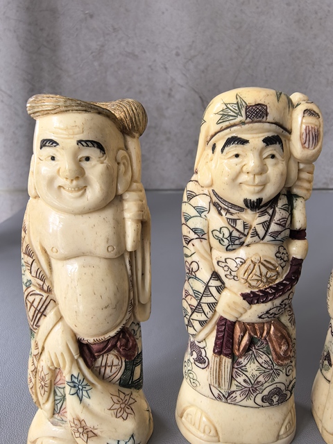 古玩雜項骨雕人物真品鑒賞圖