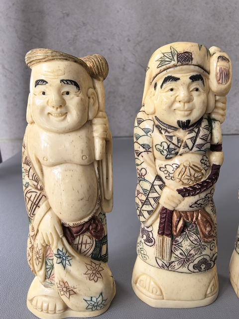 古玩雜項骨雕人物真品鑒賞圖