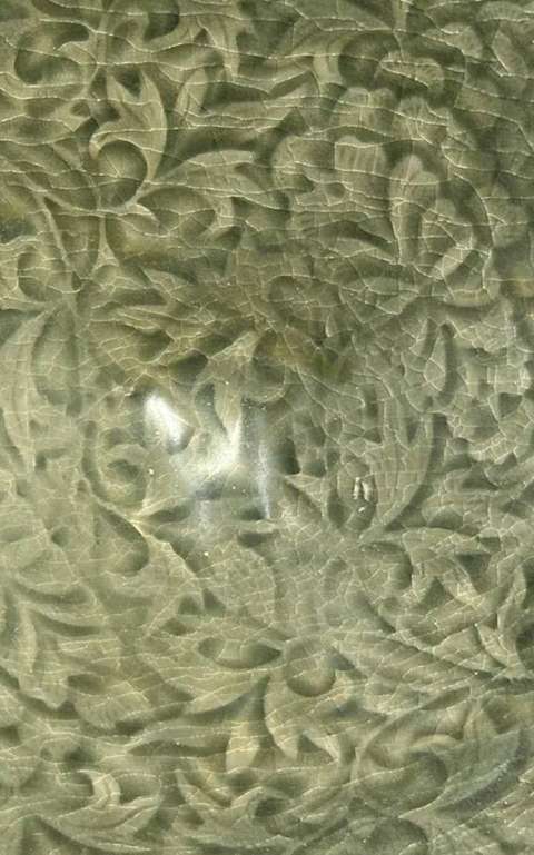 古玩陶瓷耀州窯青釉刻花大碗真品鑒賞圖