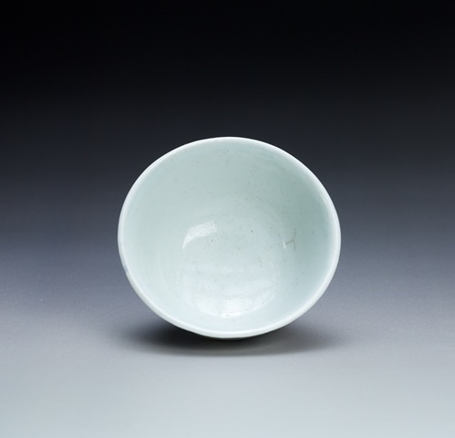 古玩陶瓷清雍正青花梵文花卉紋杯真品鑒賞圖
