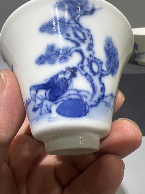 古玩陶瓷青花杯真品鑒賞圖