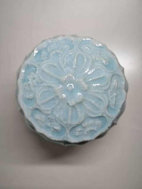 古玩陶瓷湖田窯影青釉蓋罐真品鑒賞圖