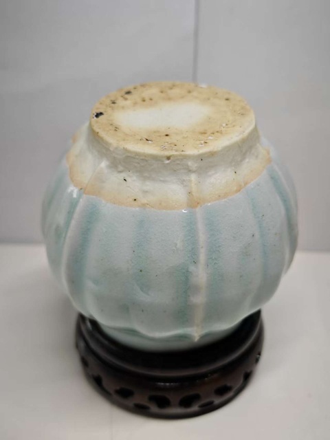 古玩陶瓷湖田窯影青釉蓋罐真品鑒賞圖