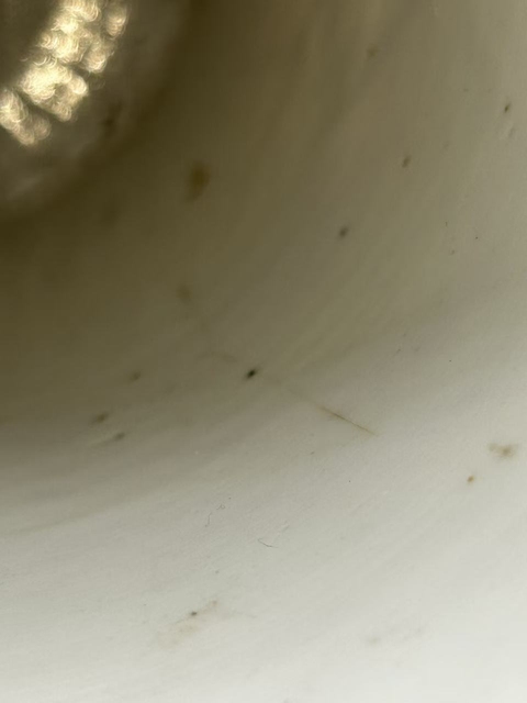 古玩陶瓷珊瑚紅描金八破圖帽筒真品鑒賞圖