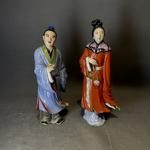 古玩陶瓷人物塑像真品鑒賞圖