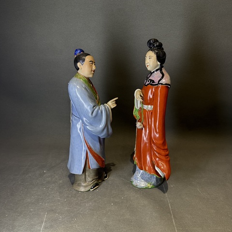 古玩陶瓷人物塑像真品鑒賞圖
