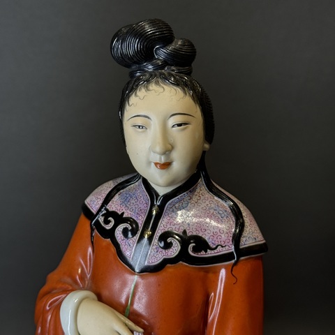 古玩陶瓷人物塑像真品鑒賞圖