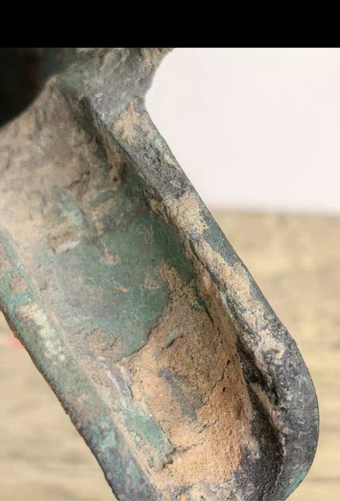 古玩銅器饕餮紋青銅爵真品鑒賞圖